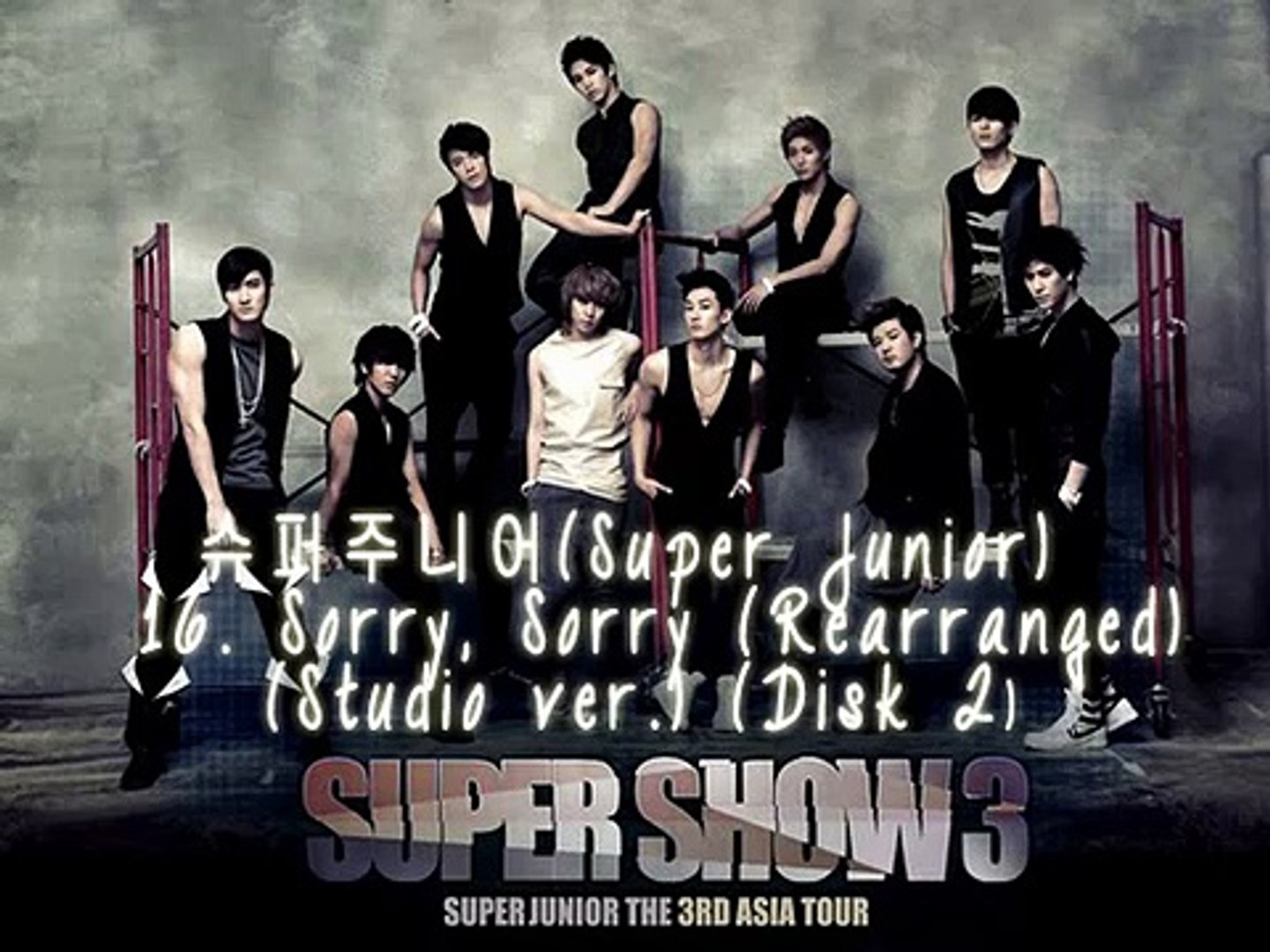 슈퍼주니어 Super Junior 16 Sorry Sorry Rearranged Studio Ver Disk 2 Ss3 Live Video Dailymotion