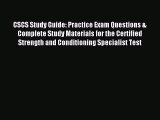 [Download PDF] CSCS Study Guide: Practice Exam Questions & Complete Study Materials for the