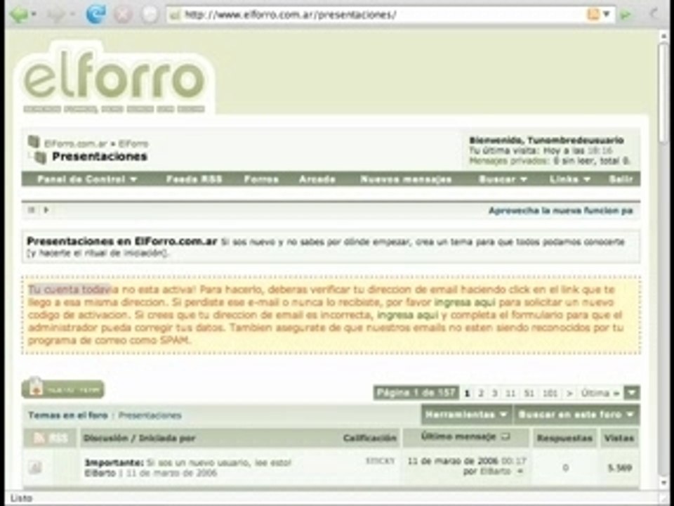 Registrate en ElForro