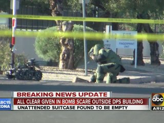 Suspicious package near DPS headquarters is empty suitcase
