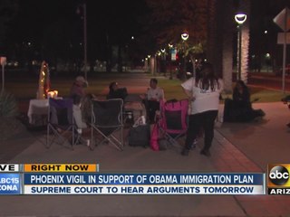 Group holds 18-hour vigil ahead of Supreme Court hearing