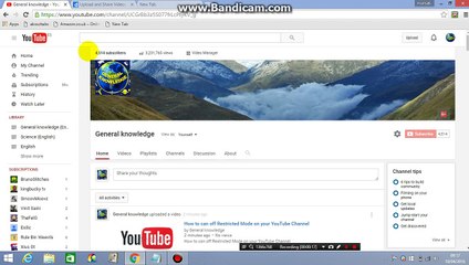 How to Check Watch history on your YouTube Channel