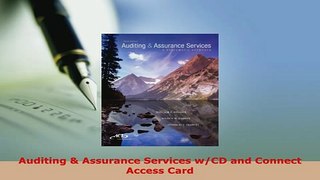 Download  Auditing  Assurance Services wCD and Connect Access Card Read Online
