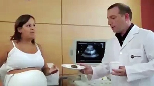 Fathers feeling the movement of their unborn child