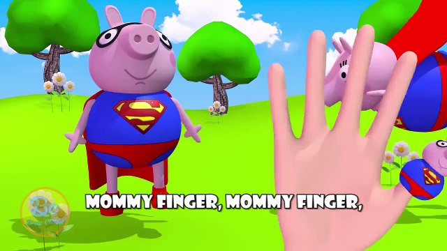Super Peppa Pig Finger Family Nursery Rhymes 3D Animation In HD From Binggo Channel