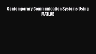 [Read Book] Contemporary Communication Systems Using MATLAB  EBook