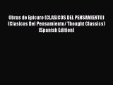 [Read book] Obras de Epicuro (CLASICOS DEL PENSAMIENTO) (Clasicos Del Pensamiento/ Thought