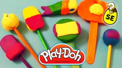 Play Doh Lollipops Surprise Eggs and Toys Opening for Children | Toy Collector