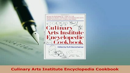 PDF  Culinary Arts Institute Encyclopedia Cookbook Read Online