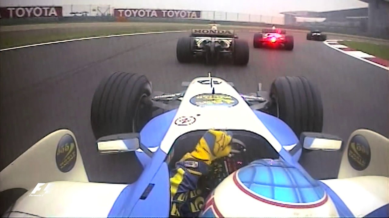 F1 Classic Onboard- 2006 Chinese Grand Prix, Button's Last-Lap Charge