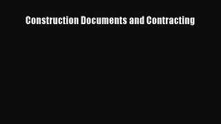[Read Book] Construction Documents and Contracting  EBook