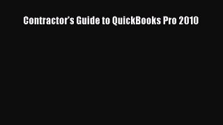 [Read Book] Contractor's Guide to QuickBooks Pro 2010  EBook