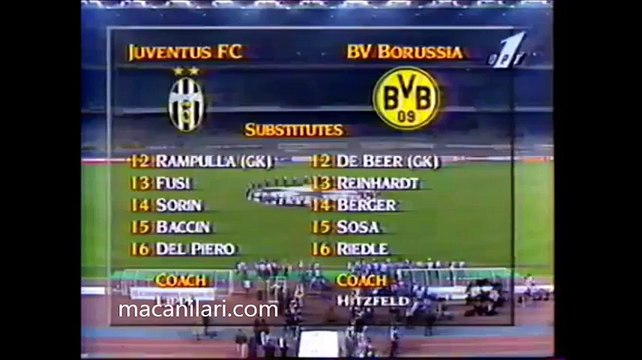 22.11.1995 - 1995-1996 UEFA Champions League Group A Matchday 5 Juventus 1-2 Borussia Dortmund