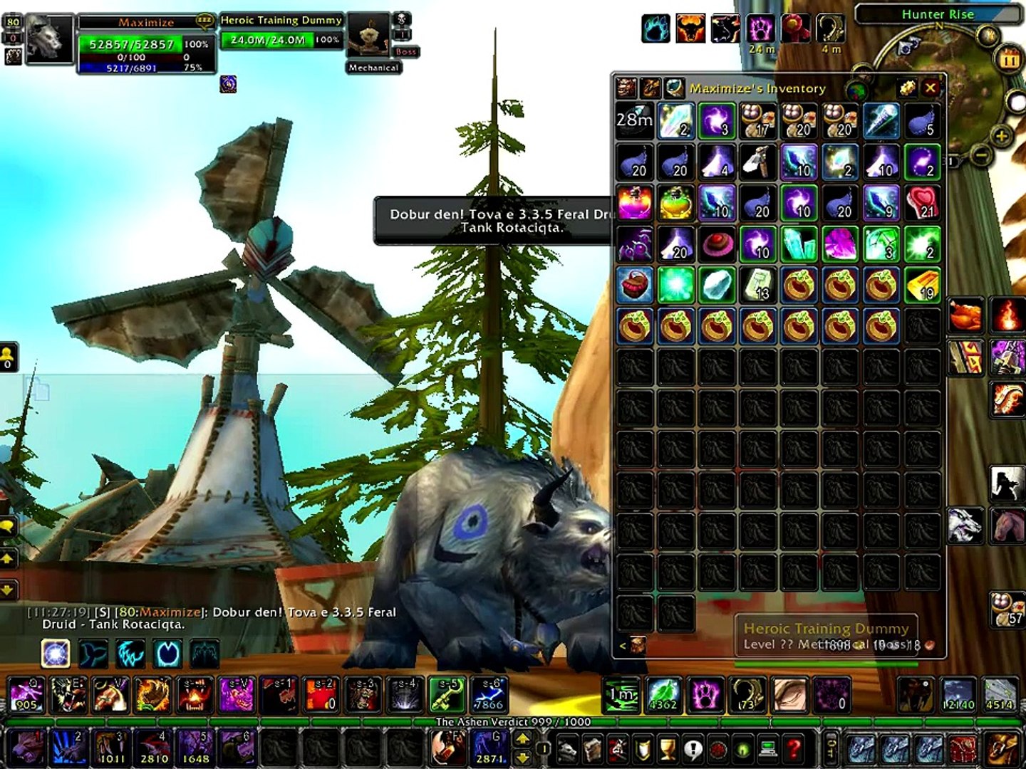 Feral Druid 3 3 5 Rotation Dragonfire Bg Video Dailymotion