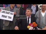 Report TV - Banorët protestë te zyra e Ramës për shpronësimet e  transballkanikes