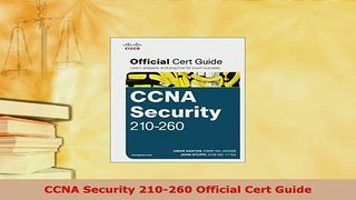PDF  CCNA Security 210260 Official Cert Guide Download Full Ebook