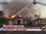 Fire collapses part of roof in Paradise Valley