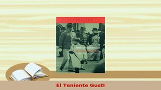 PDF  El Teniente Gustl  EBook
