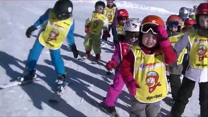 Club piou piou ESF Alpe d'Huez groupe de Thibault & Xavier