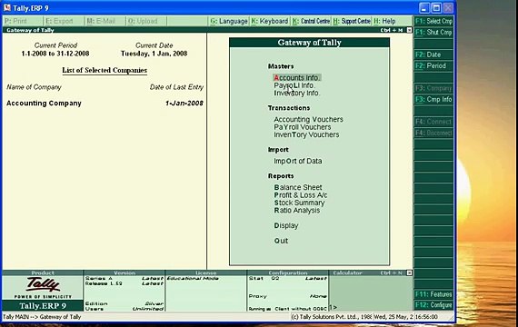 Tally.ERP 9 - Part 22 - Payroll Accounting in Tally -