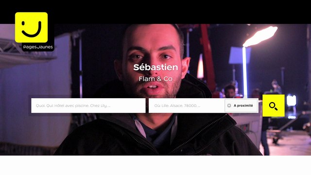 Sébastien, loueur de matériel d'effets spéciaux à Paris, sur le tournage de Breakbot