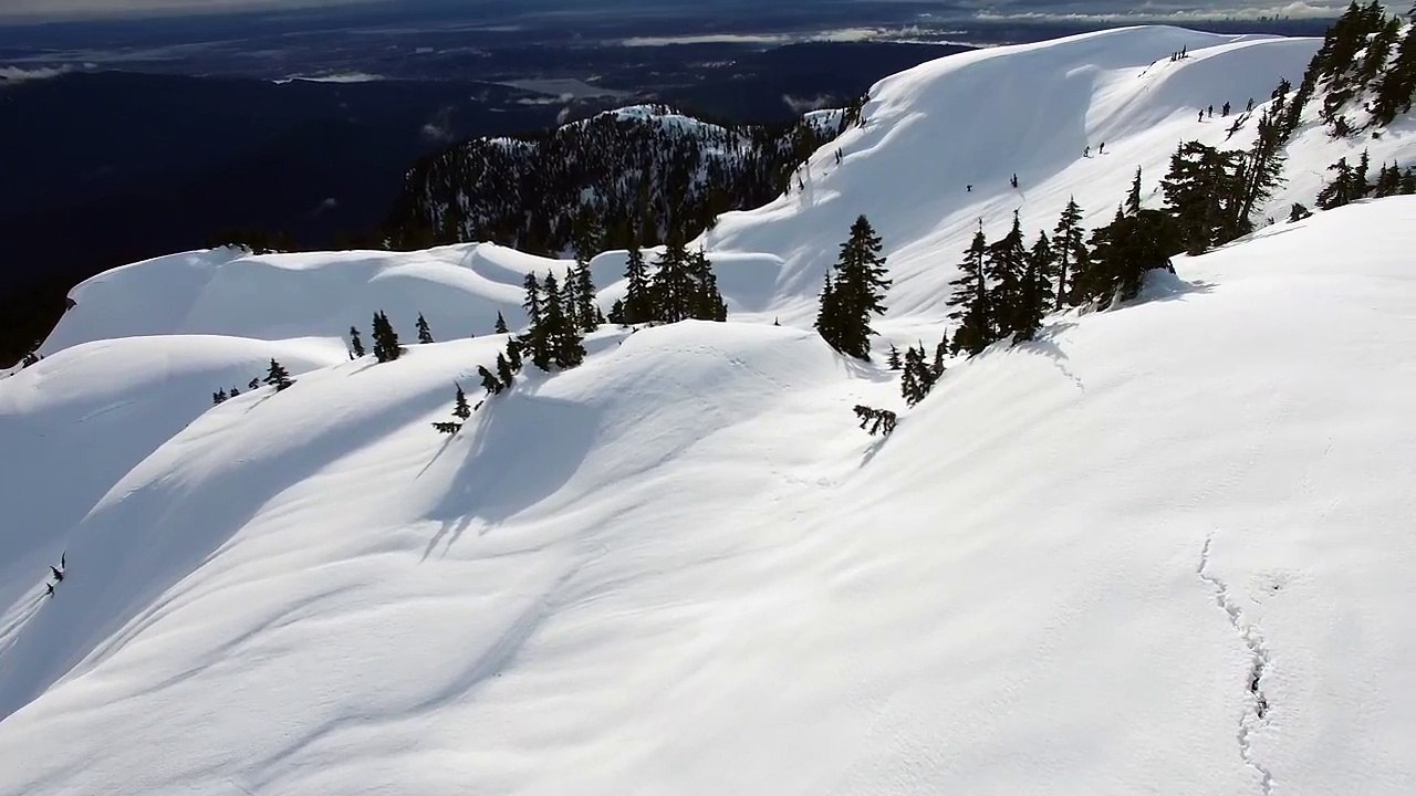 Mountain top drone flight (4K)