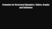 [Read Book] Formulas for Structural Dynamics: Tables Graphs and Solutions  EBook