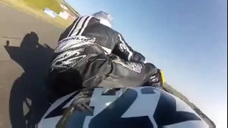 Guy Flies Off Motorcycle And Still Doesn't Crash