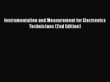 [Read Book] Instrumentation and Measurement for Electronics Technicians (2nd Edition) Free