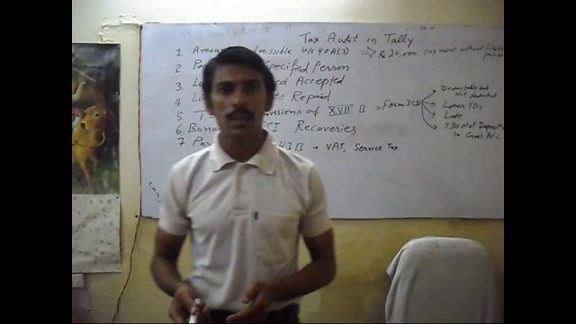 Tally.ERP 9 - Part 55 - Tax Audit in Tally