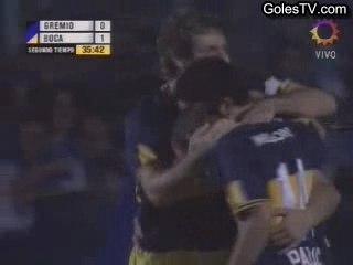 Gremio 0-2 Boca Juniors (0-2 Riquelme)