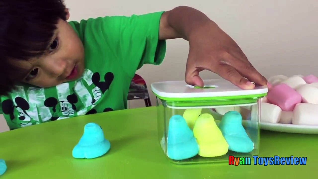 Marshmallow in a vacuum Easy Science experiment for kids Chubby Bunny