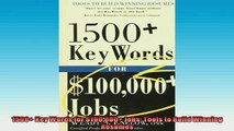 READ book  1500 Key Words for 100000 Jobs Tools to Build Winning Resumes  FREE BOOOK ONLINE