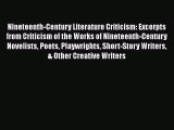 [PDF] Nineteenth-Century Literature Criticism: Excerpts from Criticism of the Works of Nineteenth-Century