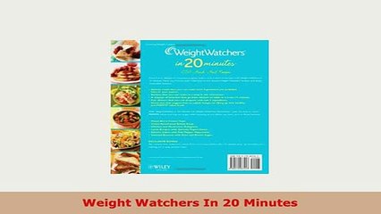 PDF  Weight Watchers In 20 Minutes Read Online