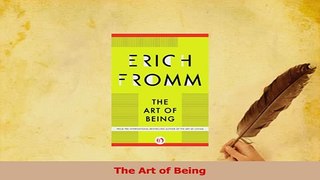 Read  The Art of Being Ebook Free