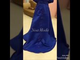 Nişanlık Elbise 2016-2017 Saks Mavisi Boncuk İşlemeli