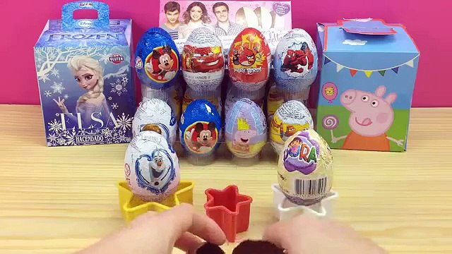 Huevos Kinder Sorpresa en español Frozen Peppa Pig Dora la Exploradora Kinder Surprise eggs