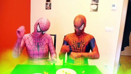 Frozen Elsa & Anna w/ Pink Spidergirl vs Zombie! Ft Joker & Spiderman Superhero Fun in Real Life :)