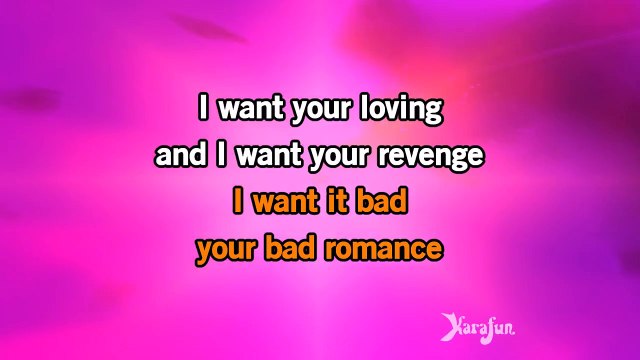 Karaoke Bad Romance - Lady GaGa *