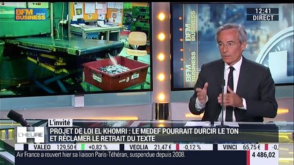 "Il y a dans la loi El Khomri des choses fondamentales pour les entreprises", Frédéric Saint-Geours - 18/04