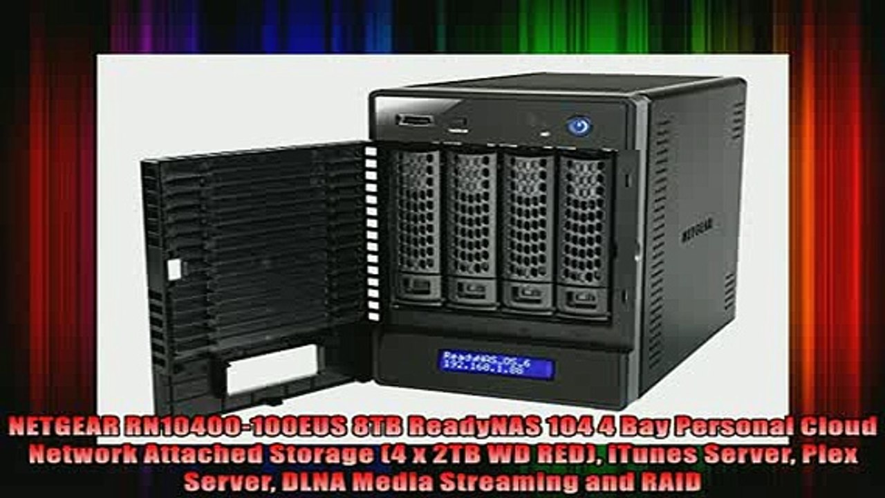 best produk   NETGEAR RN10400100EUS 8TB ReadyNAS 104 4 Bay Personal Cloud Network Attached Storage 4 x