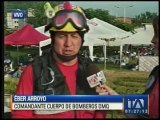 Éber Arroyo,Comandante Bomberos de Quito, sobre rescate a sobrevivientes