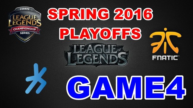 (LOL)H2K vs FNC Highlight(EU LCS 2016 Spring Playoffs) Game4