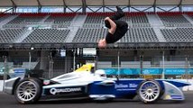 Leap Of Faith- Damien Walters Backflip Over Speeding Formula E Car