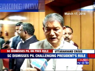 Apex Court dismisses PIL on Prez's rule