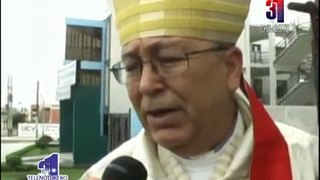 MOSEÑOR SIMON PIORNO REALIZO MISA POR EL SEGUNDO ANIVERSARIODE LA CATEDRAL DE NUEVO CHIMBOTE