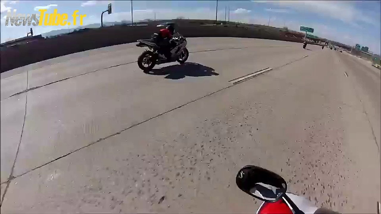 Motorcyclist Crash Head First at 100 mph