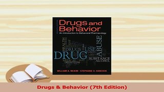 Read  Drugs  Behavior 7th Edition Ebook Free