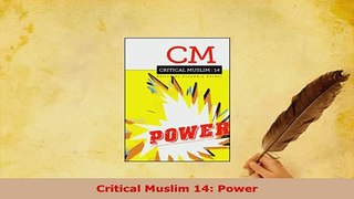 PDF  Critical Muslim 14 Power Free Books